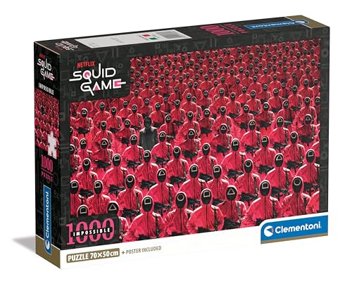 Clementoni Squid Game Puzzle 1000 Teile Erwachsene - Puzzle Erwachsene in 70 x 50 cm - Puzzle Erwachsene anspruchsvoll von Clementoni 39858 von Clementoni