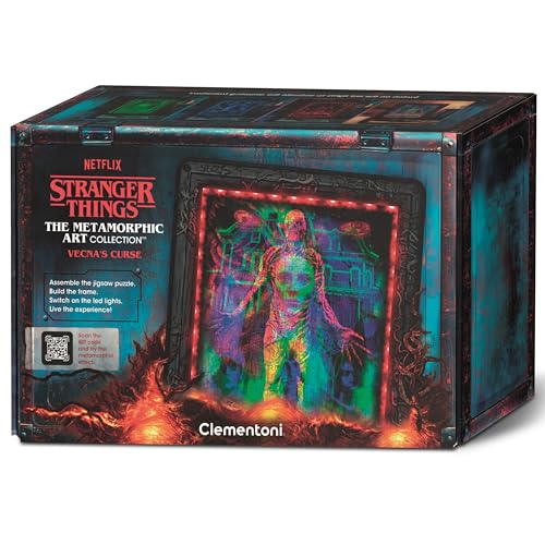 Stranger Things Metamorphic Art Collection Vecna - 520 Teile Puzzle mit beleuchtetem Rahmen - Merch-Set für Fans & Sammler - Ideal als Deko & Geschenk - 35610 von Clementoni Stranger Things Metamorphic Art Collection Vecna - 520 Teile Puzzle mit beleuchtetem Rahmen - Merch-Set für Fans & Sammler - Ideal als Deko & Geschenk - 35610 von Clementoni von Clementoni