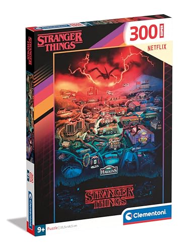 Clementoni 21730 Supercolor Stranger Things, 300 Teile, ab 9 Jahre, Puzzle für Kinder, Hergestellt in Italien-21730, Multicolor von Clementoni