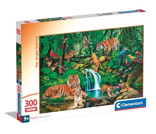 Clementoni 21721 Supercolor The Jungle Retreat, 300 Teile, ab 9 Jahre, Puzzle für Kinder, Hergestellt in Italien-21721, Multicolor von Clementoni