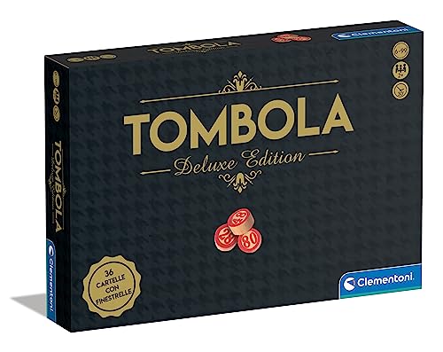 Clementoni - 16800 - Tombola Deluxe - Brettspiel, Gesellschaftsspiel für die ganze Familie, Bingo mit 36 Ordnern von Clementoni