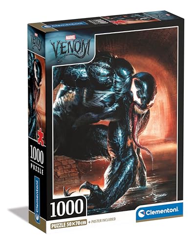 Clementoni Marvel Venom Puzzle - Puzzle 1000 Teile Erwachsene - Puzzle Erwachsene in 70 x 50 cm - Marvel Puzzle von Clementoni 39879 von Clementoni