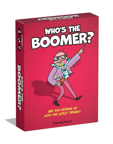 Clementoni Who's The Boomer, EIN lustiges Gesellschaftsspiel, Made In Italien, Multicolor - 75108 von Clementoni