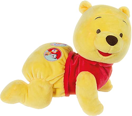 Disney Baby Winnie Puuh Krabbel mit mir - Kuscheliges Lernspielzeug für Babys & Kleinkinder, Plüschtier Motorik, Förderung der Entwicklung, 59098 von Clementoni von Disney