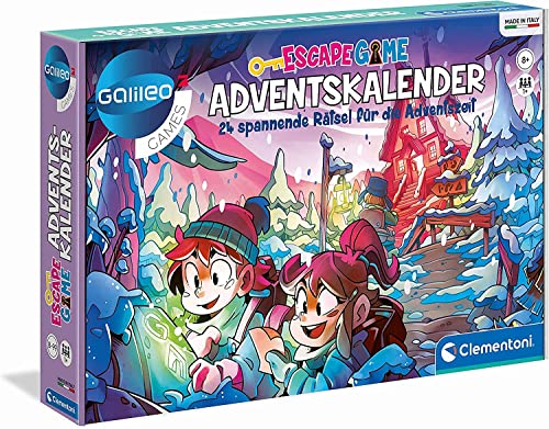 Galileo Escape Game Adventskalender 2024 - Weihnachtskalender mit spannenden Rätseln - 24x Rätselspaß für Kinder ab 8 Jahren, 59251 von Clementoni von Clementoni