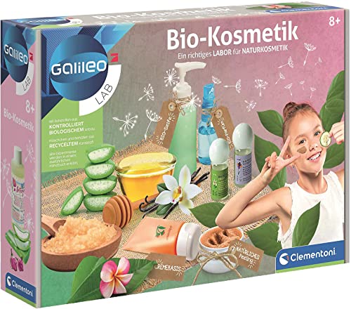 Galileo Lab – Bio-Kosmetik, Herstellung von Schönheitspflege, Shampoo, Cremes, Seifen & Peelings selbermachen, Spielzeug für Kinder ab 8 Jahren von Clementoni 59188 von Clementoni