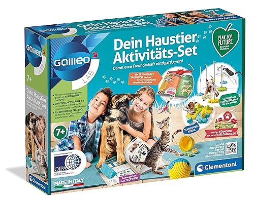 Galileo Lab Dein Haustier Aktivitäts-Set - Spiel für Kinder ab 7 Jahren & ihr Haustier - Inkl. Handbuch, Tagebuch & Rezepte für Leckerlies, 59310 von Clementoni von Clementoni