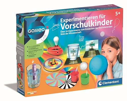 Galileo Lab Experimentierkasten für Vorschulkinder - 20 Wissenschafts-Experimente für Kinder ab 5 Jahren, 59396 von Clementoni von Clementoni