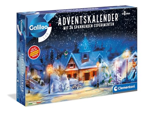 Galileo Wissenschaft Adventskalender 2024 - Weihnachtskalender mit kleinen Experimenten für Kinder ab 8 Jahren von Clementoni 59404 von Clementoni