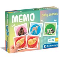 Kinderspiel Disney Tierbabies Memo Kompakt mit 48 Karten von Clementoni