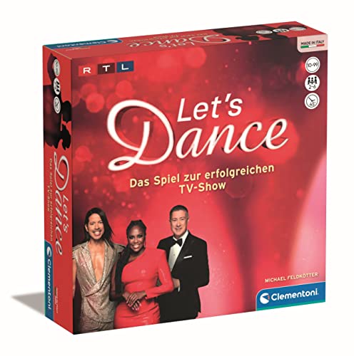 Clementoni Let's Dance Brettspiel - Das Spiel zur erfolgreichen TV-Show - Gesellschaftsspiel & Familienspiel für 2-6 Spieler ab 10 Jahren, 59316 von Clementoni