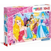 Clementoni - Supercolor Puzzle - Maxi - Princess, 104 Teile von Clementoni