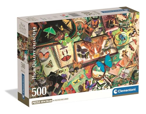 Clementoni Puzzle Collection - The Butterfly Collector 500 Stücke, Compact Box - Puzzle für Erwachsene 14-99 Jahre, Geschenk für Mann und Frau, Made in Italy, 35581 Clementoni Puzzle Collection - The Butterfly Collector 500 Stücke, Compact Box - Puzzle für Erwachsene 14-99 Jahre, Geschenk für Mann und Frau, Made in Italy, 35581 von Clementoni
