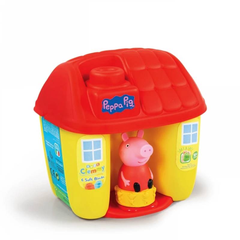 Soft Bricks Clementoni Soft Clemmy Peppa Pig Eimer 6 Stück von Clementoni