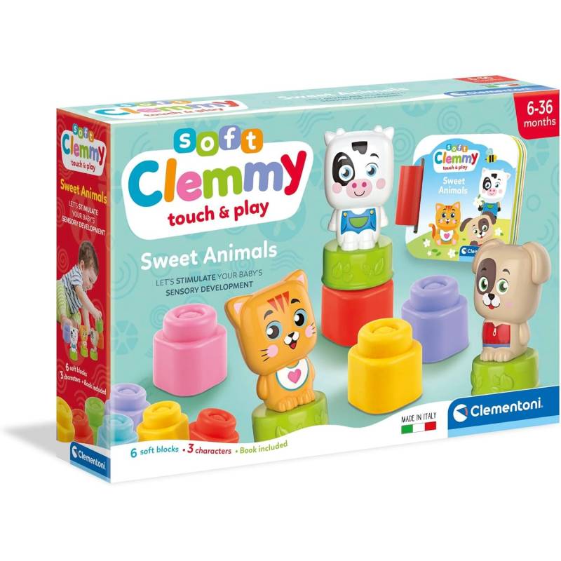 Soft Bricks Clementoni Soft Clemmy Sweet Animal Farm von Clementoni