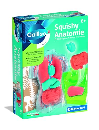 Galileo Lab Squishy Anatomie – Entdecke den menschlichen Körper – Experimentierkasten für Kinder ab 8 Jahren von Clementoni 59441 von Clemetoni