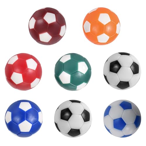 Cleminsta Tischfußball 8 Stück Tischfußball Kickerbälle 32mm Mini Tischfussball Ersatzbälle Kickerbälle Profi Tischkicker Mini Ball für Erwachsene Kinder Fußball Tisch Spiel Bedarf von Cleminsta