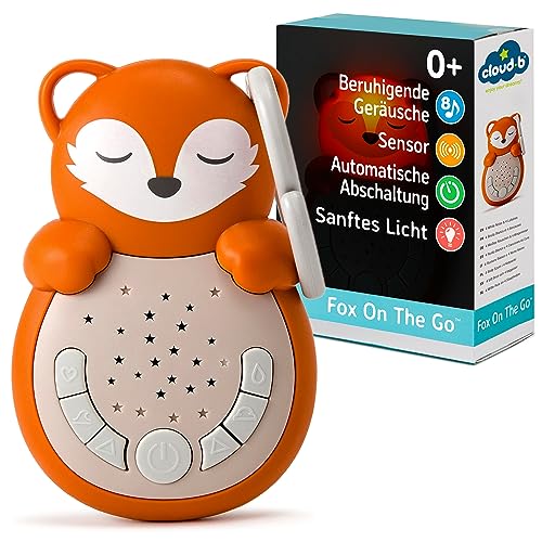 Cloud B Travel Comforting Sound Machine w/Calming Light | 4 White Noise and 4 Lullabies | Re-Activating Smart Sensor | Sweet Dreamz Fox von Cloud b