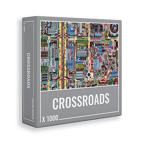 Cloudberries Crossroads Puzzle, Wunderschönes anspruchsvolles Straßenkarten Puzzle für Erwachsene, Puzzle 1000 Teile von Cloudberries