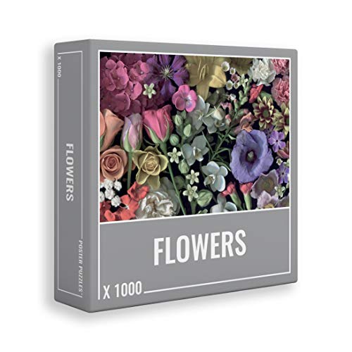 Cloudberries Flowers Puzzle: Premium 1000-teiliges Blumen Puzzle für Erwachsene, Blumen Puzzle mit realistischen Blumen und Garten Thema, Puzzle 1000 Teile von Cloudberries