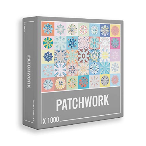 Cloudberries Patchwork - Premium 1000 Teile Puzzle für Erwachsene mit tollen Patchwork-Decken-Design. Buntes Erwachsenenpuzzle in Europa hergestellt. von Cloudberries