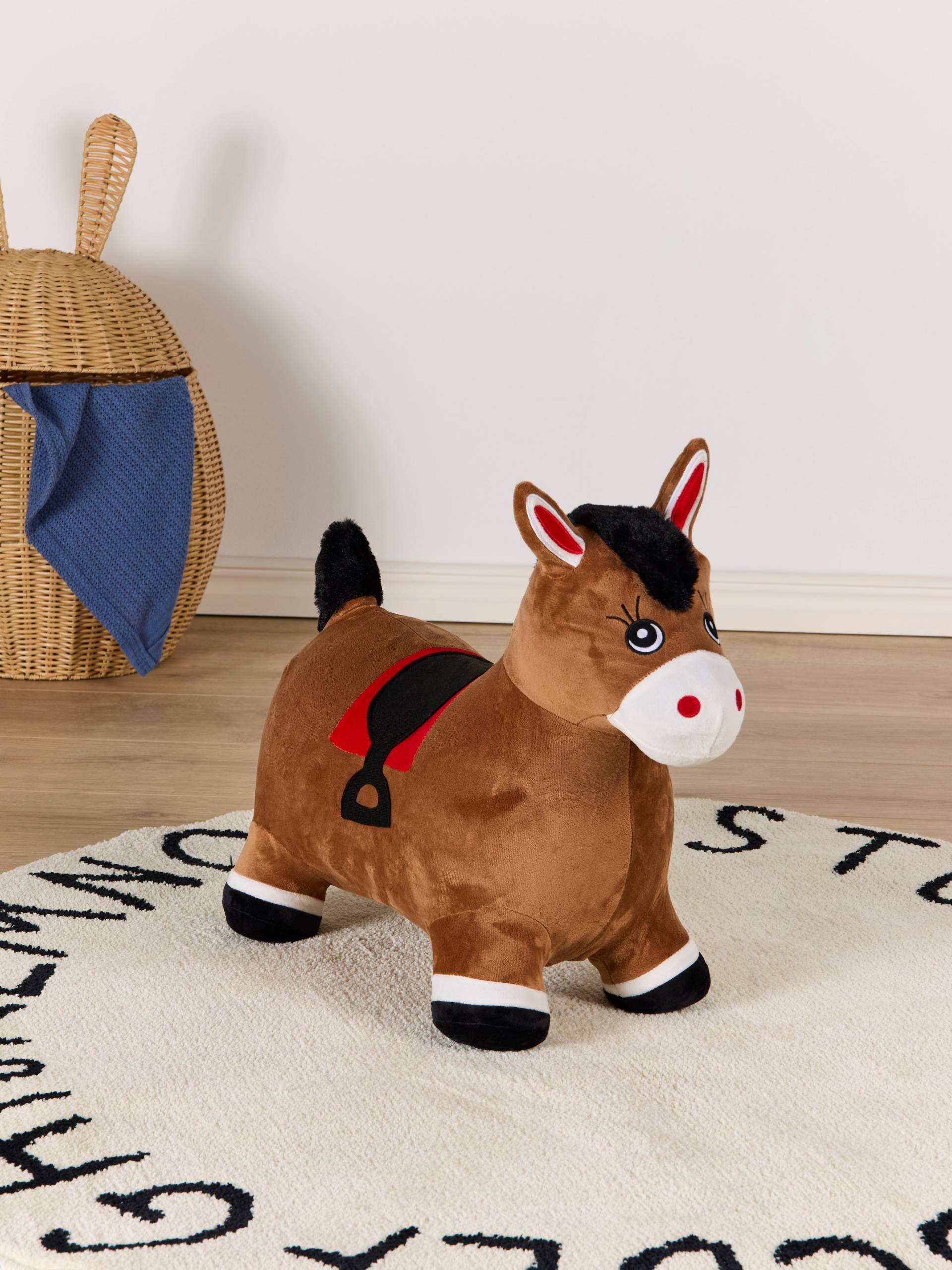 Cloudberry Castle Hüpftier Pferd mit Plüschbezug, Braun Cloudberry Castle Hüpftier Pferd mit Plüschbezug, Braun von Cloudberry Castle