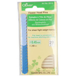 Clover Blumenkopf-Stecknadeln extrafein 0,45x50mm - 20 Stk von Clover