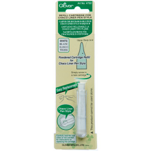 Clover Chaco Liner Pen Nachfüllpackung Weiß von Clover