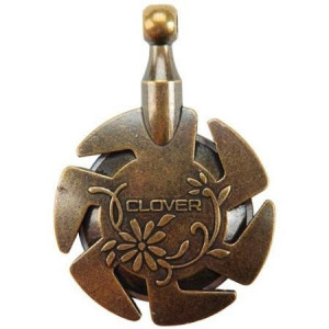 Clover Garnschneider Anhänger 3,5cm Antik Gold von Clover