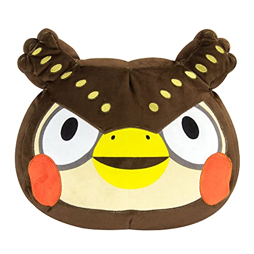 Club Mocchi Mocchi Animal Crossing Blathers Mega Plüschtier 40cm, Nintendo Plüschtiere, Schlafzimmerzubehör für Kinder, Dekokissen, Super Mario Stofftier für Jungen und Mädchen, geeignet ab 3 Jahren + Club Mocchi Mocchi Animal Crossing Blathers Mega Plüschtier 40cm, Nintendo Plüschtiere, Schlafzimmerzubehör für Kinder, Dekokissen, Super Mario Stofftier für Jungen und Mädchen, geeignet ab 3 Jahren + von Megasketcher