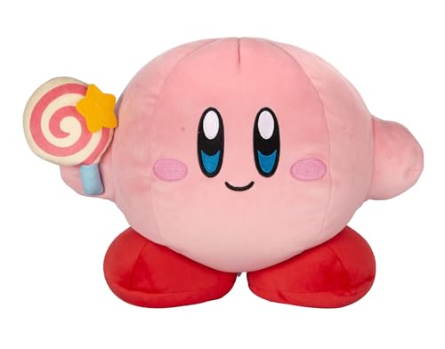 Club Mocchi Mocchi Kirby-Mega-Plüschfigur mit unbesiegbaren Zauberstab 38,1 cm – Kirby-Sammelspielzeug für Kinder ab 3 Jahren von Club Mocchi Mocchi