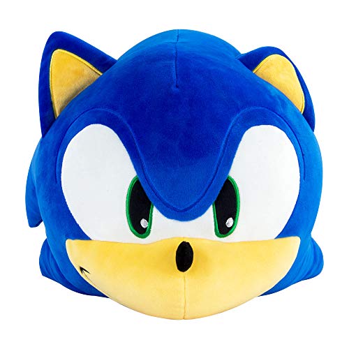 Club Mocchi Mocchi Sonic Plüschtier 40cm, SEGA Merchandise Plüschtier Spielzeug, Sonic Dekokissen, Kuscheltier, Sonic Stofftier für Jungen und Mädchen, geeignet ab 3 Jahren + von Club Mocchi Mocchi