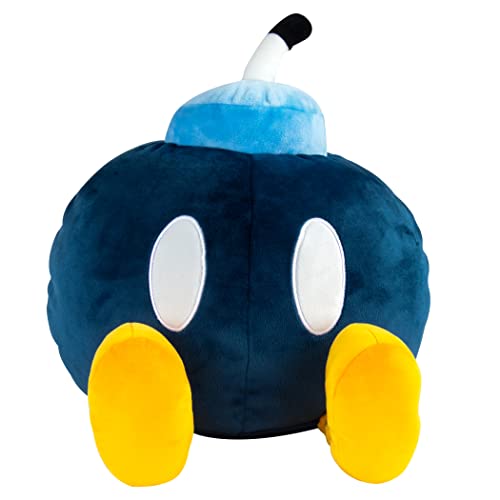 Club Mocchi Mocchi T12813 Tomy Mega Bob-Omb, Nintendo Licensed Plush Soft Toy, Multi, one Size von Club Mocchi Mocchi