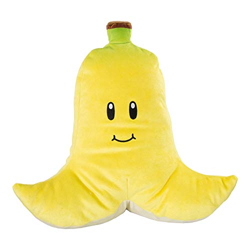 Die Geschenkewelt T12958A Nintendo Mario Kart Mocchi Mocchi Plüsch Spielzeug Kissen Banane 40 cm gross - gelb von TOMY