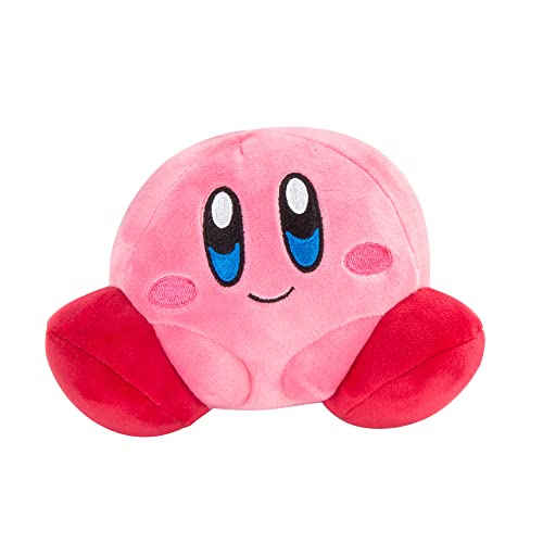 TOMY Club Mocchi Mocchi - Kirby Junior Plüschtier 15 cm von Nintendo, super weiches Kissen, Schlafzimmer-Accessoires für Sammler sowie Mädchen und Jungen ab 3 Jahren von Club Mocchi Mocchi