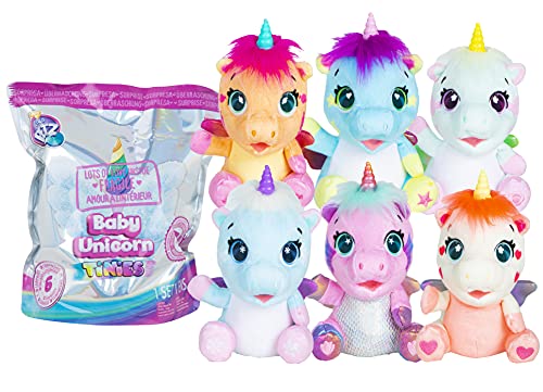 Club Petz Baby Unicorn Tinies | Mini Einhorn Plüsch Überraschung zum Sammeln (11 cm) mit magischem Horn - Modell Überraschung von Club Petz