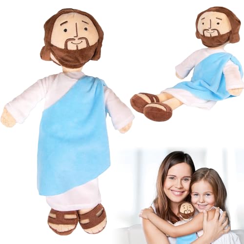 Jesus Plush Puppe, 32cm Jesus Kuscheltier, Lächelndes Jesus Plüsch, Jesus Christus Plüschtier für Jungen Mädchen Ostern und Thanksgiving Geschenke von Clvsyh