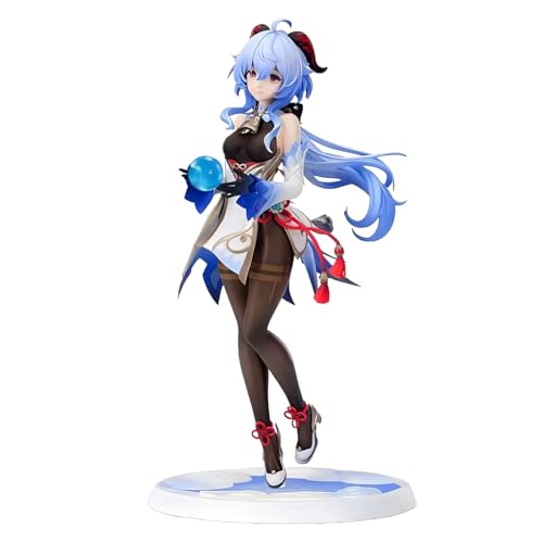 Clybeaut Genshin Figuren, Ganyu 24 cm Sitzender Haltung Figur, Genshin Game Anime Charakterfigur, Spielcharakter Desktop-Dekoration Statue, Fans (Ganyu) von Clybeaut