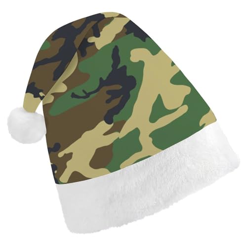 Cmagnifico Weihnachtsmütze für Erwachsene, Camouflage-Muster für verschiedene Feiertagsfeiern von Cmagnifico