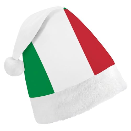 Cmagnifico Weihnachtsmütze für Erwachsene, Italien-Flagge, Hut für verschiedene Feiertagsfeiern von Cmagnifico