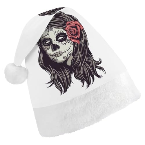 Cmagnifico Weihnachtsmütze für Erwachsene, Totenkopf-Prinzessinnen-Hut für verschiedene Feiertagspartys von Cmagnifico