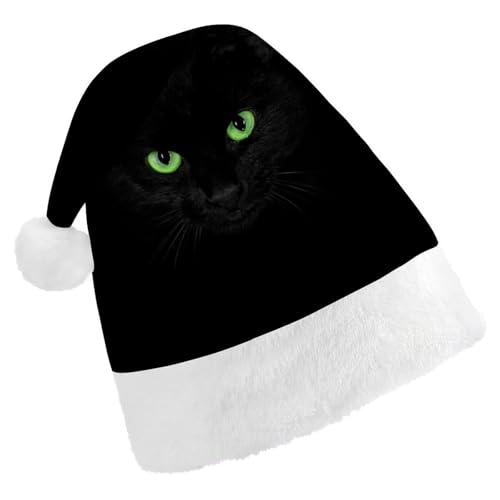 Cmagnifico Weihnachtsmütze für Erwachsene, schwarze Katzenhut für verschiedene Feiertagsfeiern von Cmagnifico