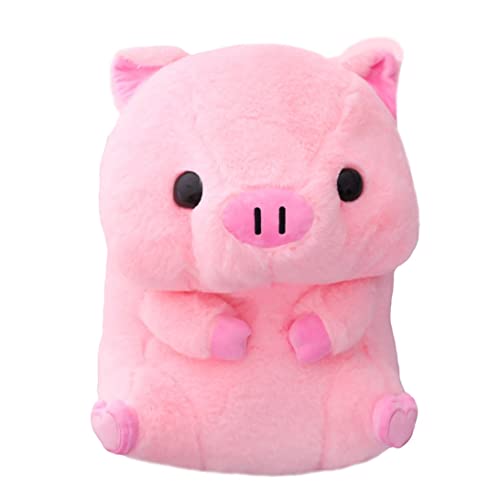 Cndiyald Animal Toy Pig Plush Puppe sitzend großes Kopf Schwein Stofftier Spielzeug Kinder Schlaf Begleiter Beschwichtigung Puppe 40 cm von Cndiyald