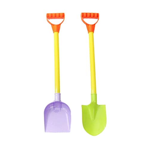 Cndiyald Beach Baggers Plastik Sandschaufel Beach Langgriff Spaten Schneegartenwerkzeuge für Kinder 2pcs zufällige Farbe von Cndiyald