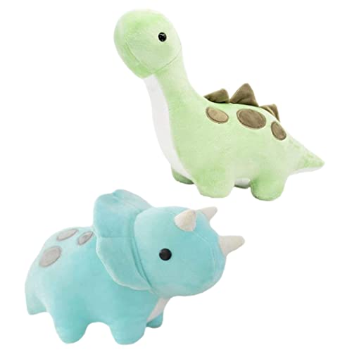 Cndiyald Cartoon Dinosaurier Plüsch Puppe süße Kinder Stoffspielzeug Weiche Spielzeugkissen für Kinder Erwachsene 2pcs Stofftiere und Teddybären von Cndiyald