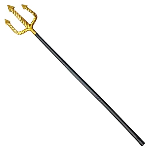 Cndiyald Devil Fork 48,4 Zoll Teufel Dreizack für Halloween -Kostümzubehör abnehmbar 3 Abschnitte Pole Trident Spear Devil Pitchfork Devil Kostüm für Erwachsene und Kinder von Cndiyald