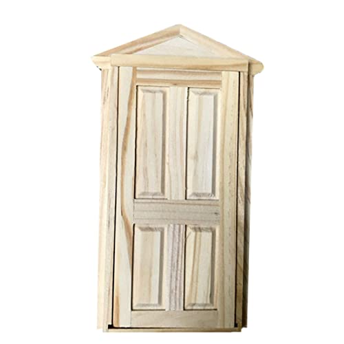 Cndiyald Dollhouse Door Simulation Möbel Spielzeugpuppenhaus Accessoires Set Miniatur Dollhouse Türverzierung von Cndiyald