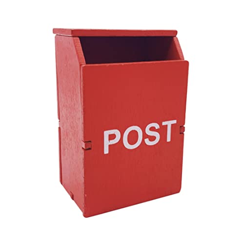 Cndiyald Dollhouse Letterbox Mini Holz Postbox Mailbox Spielzeugpuppen Hauszubehör Home Decoration Accessoires von Cndiyald