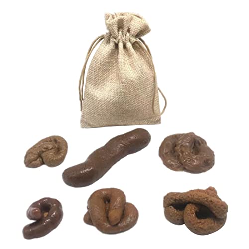 Cndiyald Fake Poo Soft Poo Spielzeug Neuheit Streichwitz Geschenk für Aprilscherzes Tag Halloween Brown, falscher Hund Poo Poo von Cndiyald