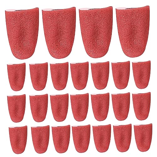 Cndiyald Falsche Zungenstichstiche gefälschte Zunge 25pcs Halloween TPR Realistische Dehnbare schreckliche falsche Zunge Halloween Requisite für Streichzaubertrick von Cndiyald